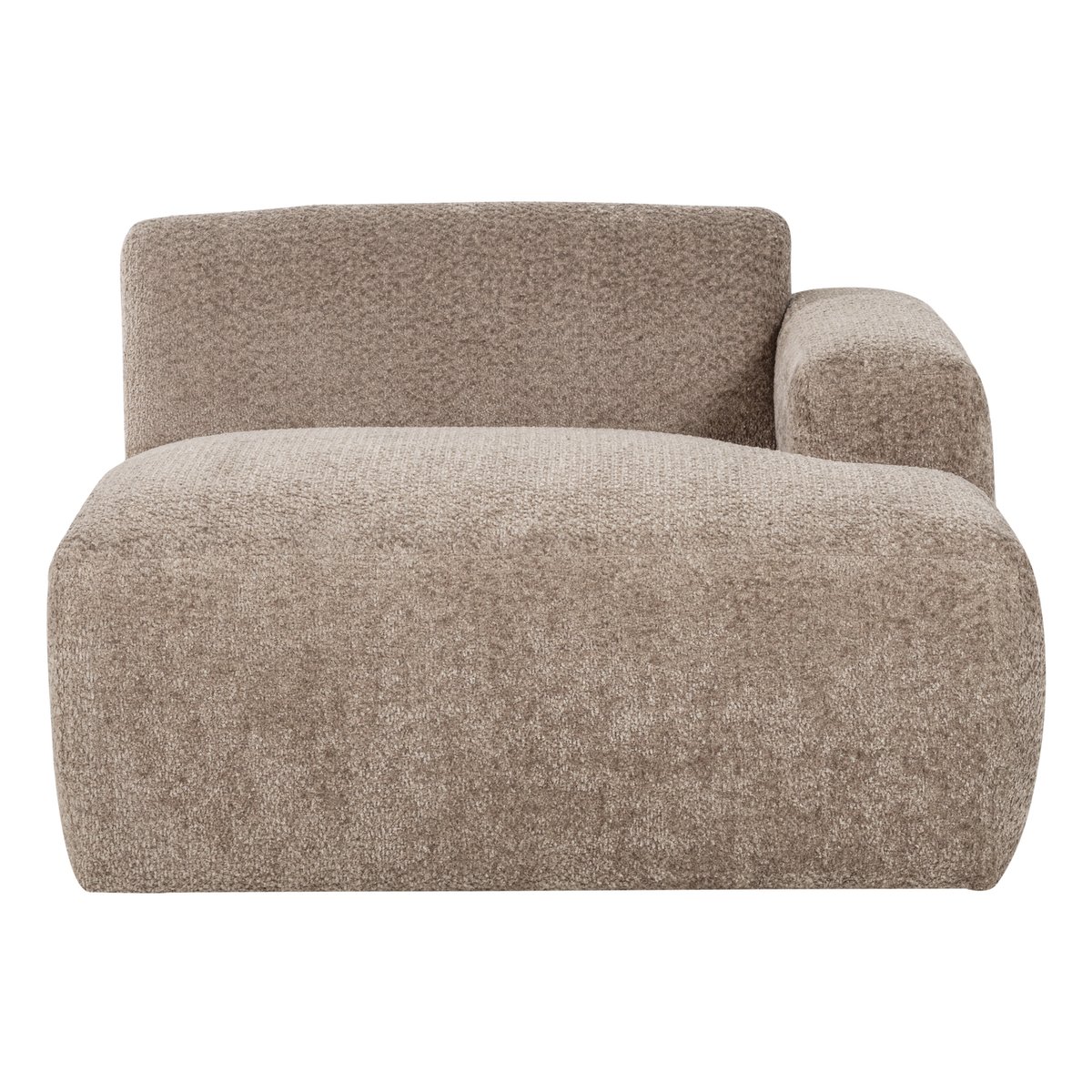Élément chaise longue droit laine MOJO BASE sable foncé, WOOOD