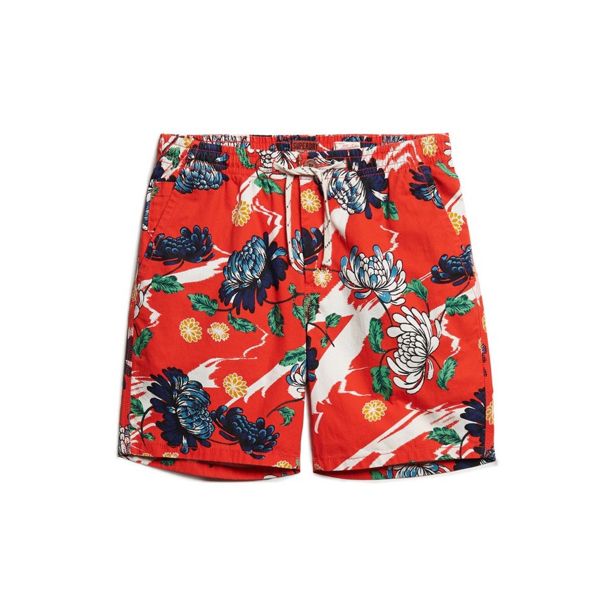 Short Bermuda Coupe Décontractée aya floral orange brûlé, SUPERDRY