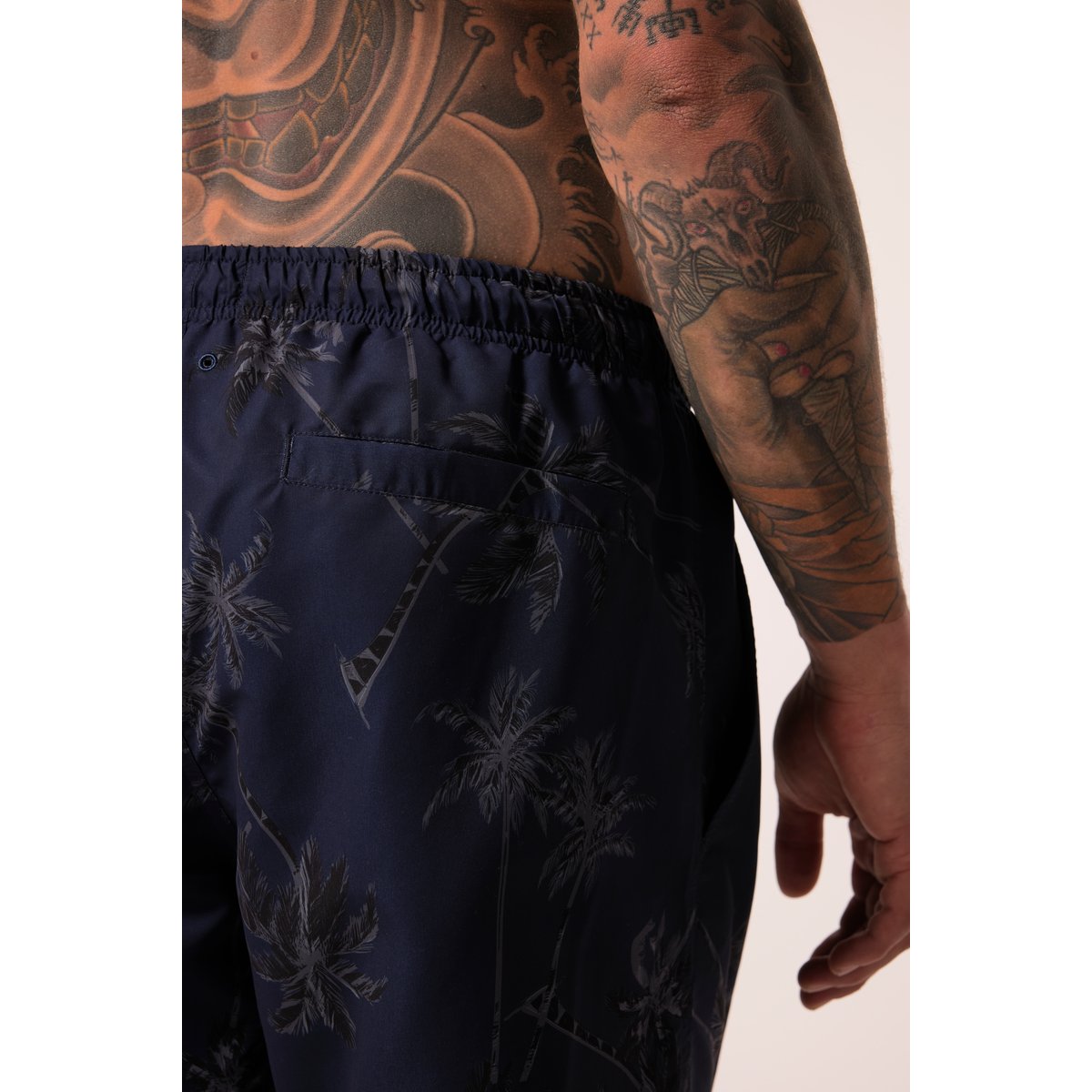 Short de bain, collection Beachwear bleu nuit mat, JP1880