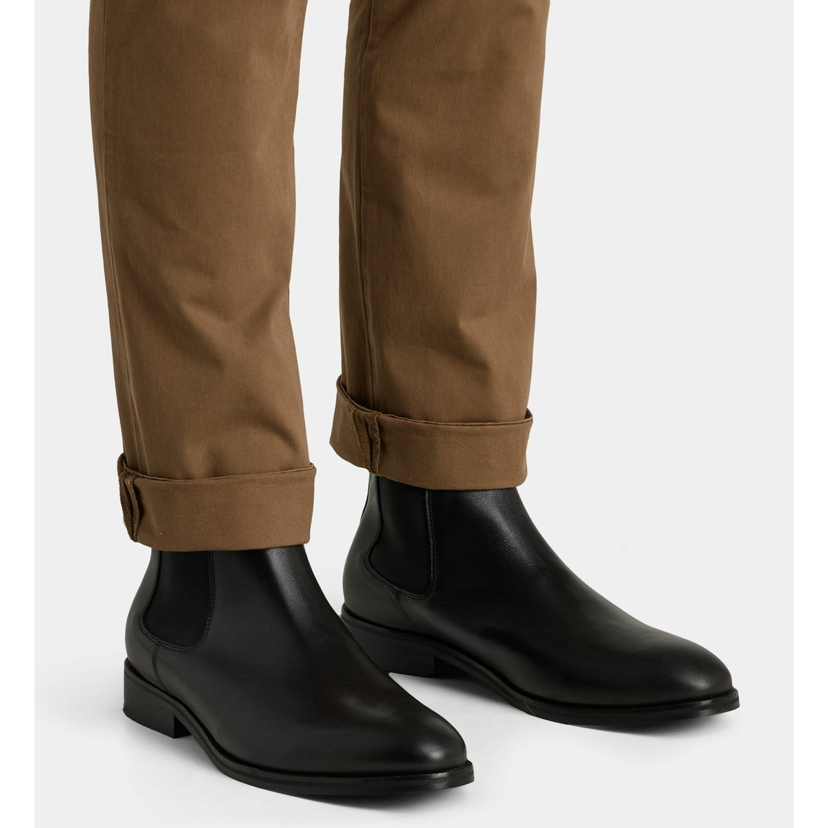 Bottines chelsea marvin cuir noir, COMPTOIR GL
