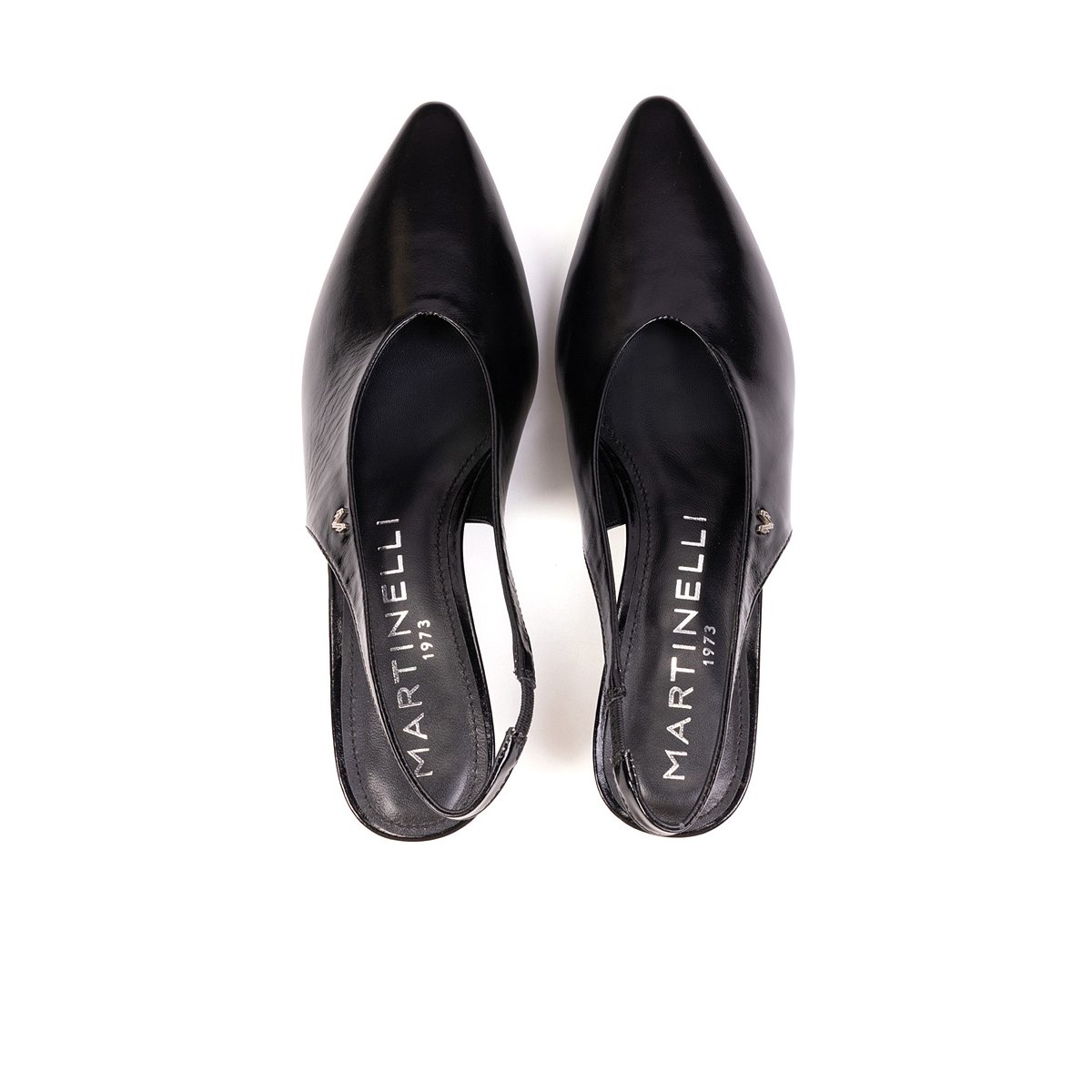 Chaussures à talon cuir Adda black, MARTINELLI