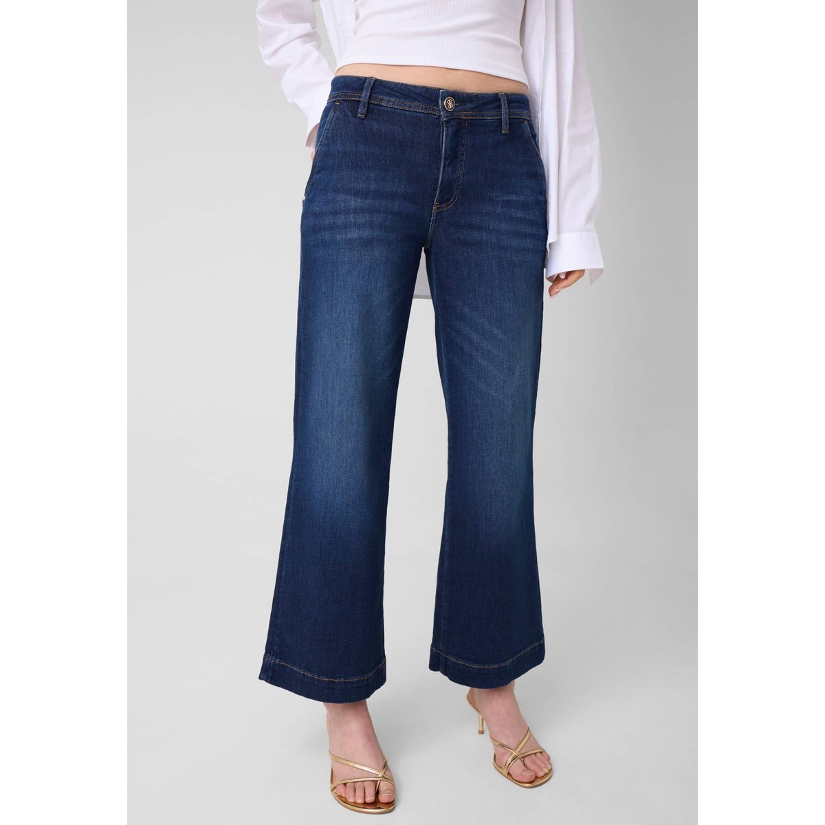 Jean Zoya Wide Leg bleu foncé, GUESS