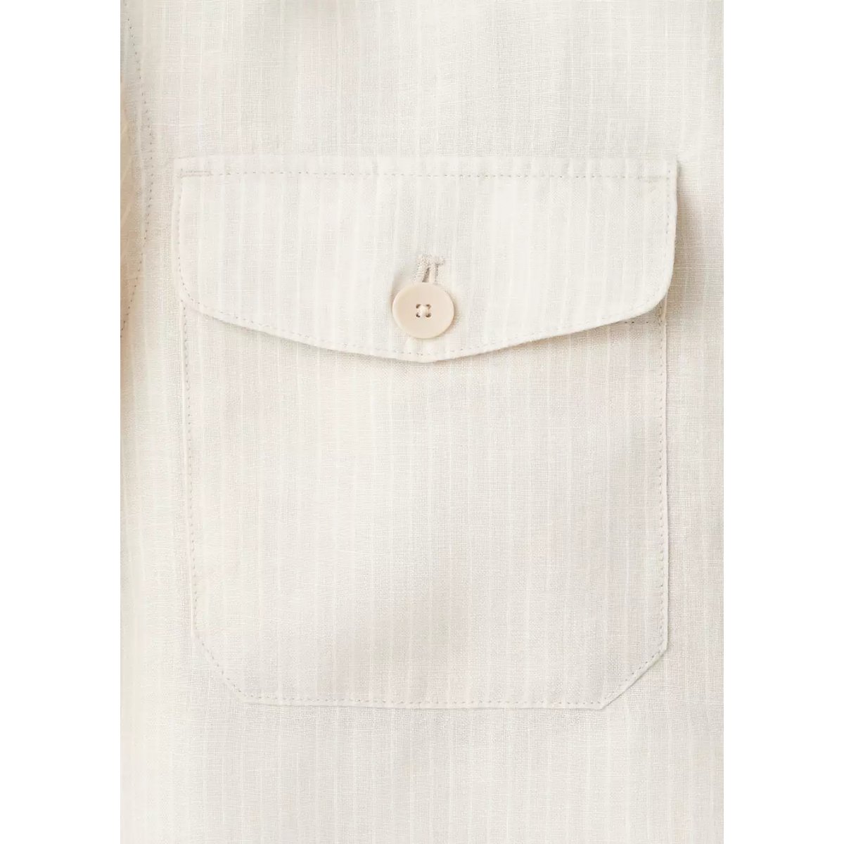 Veste 100 % lin à rayures blanc, MANGO MAN