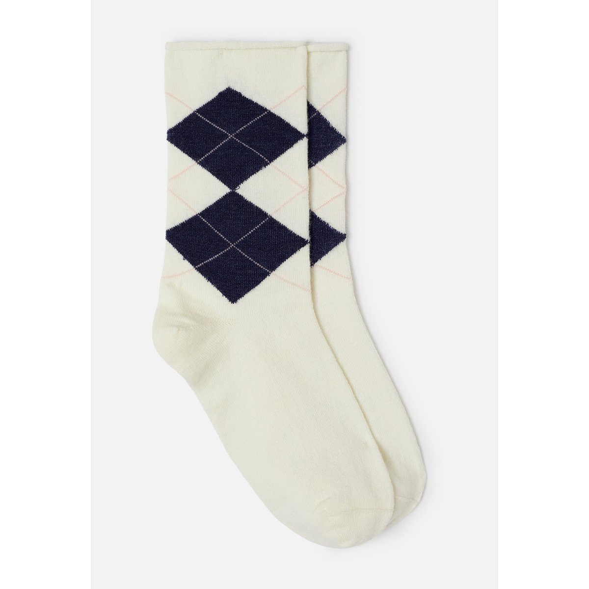 Paires de chaussettes losanges soie et thermolactyl - Lot de 2 rouge lot marine, DAMART