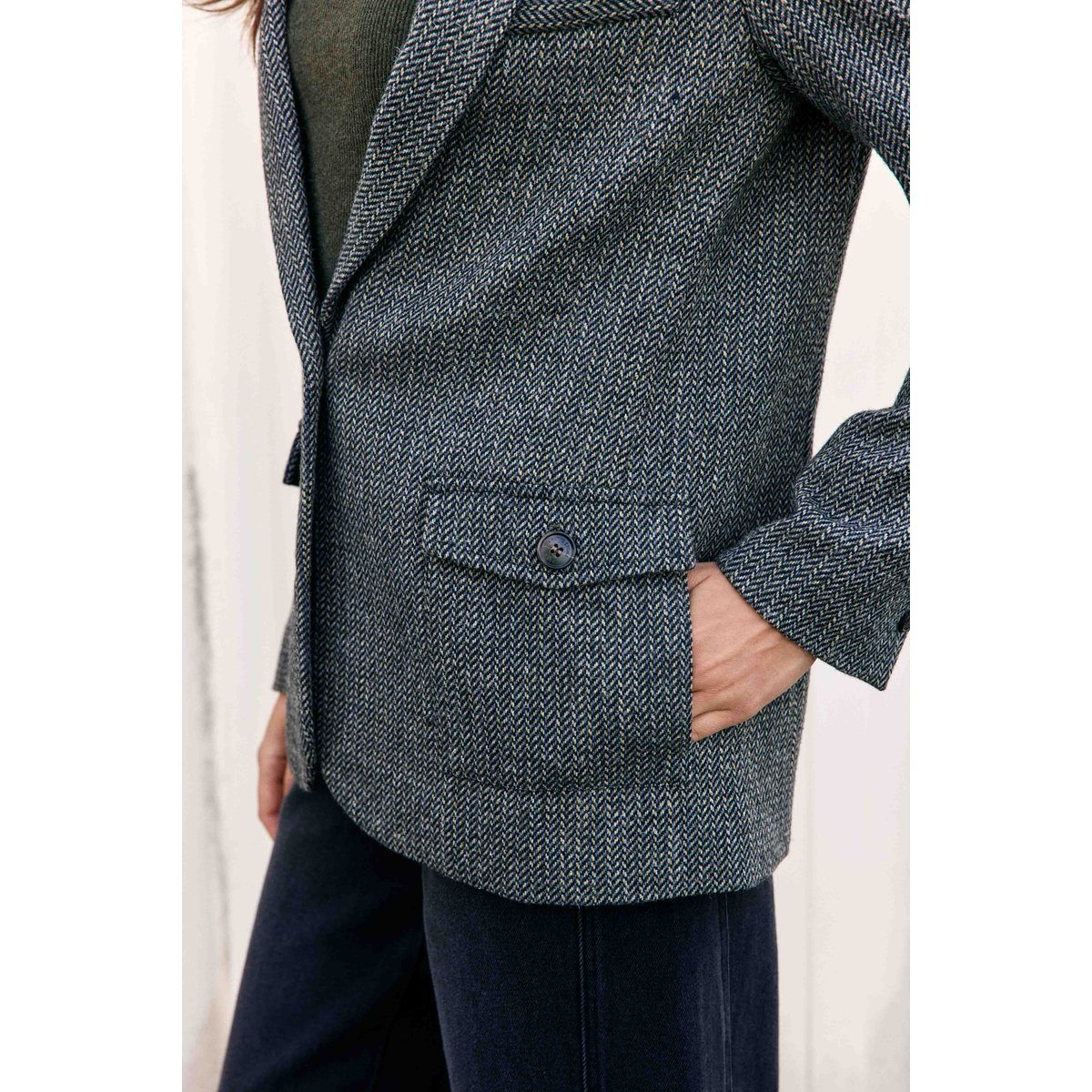 VESTE imprimé à carreaux VIDALA 17-chevron, LA PETITE ETOILE