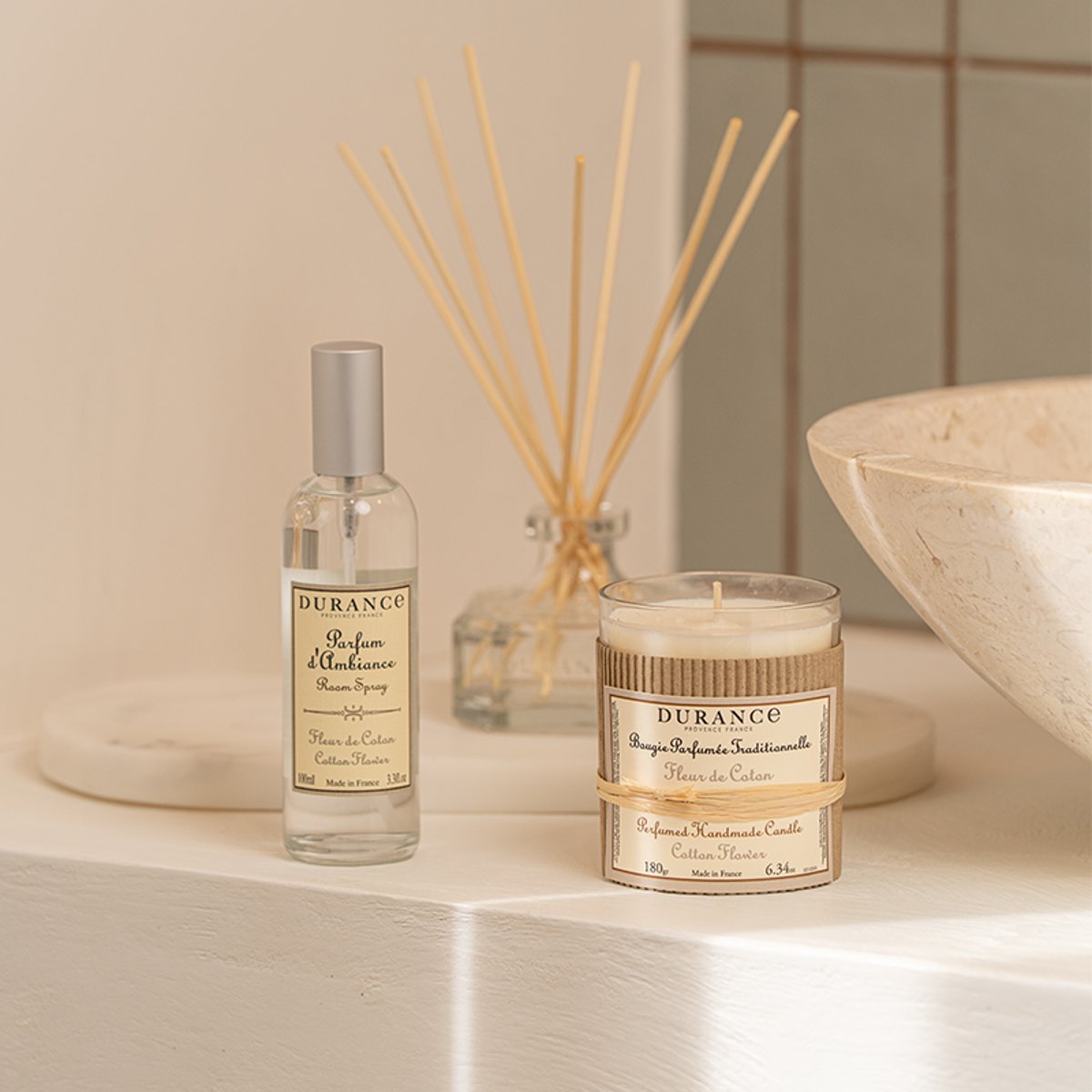 Recharge diffuseur de parfum FLEUR DE COTON couleur unique, DURANCE