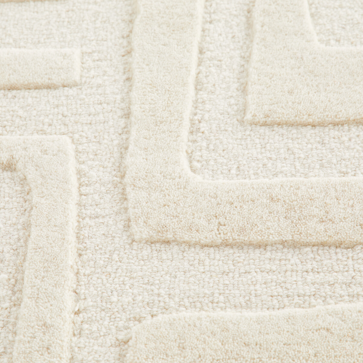 Tapis motifs graphiques 100% laine, Melko ecru, LA REDOUTE INTERIEURS