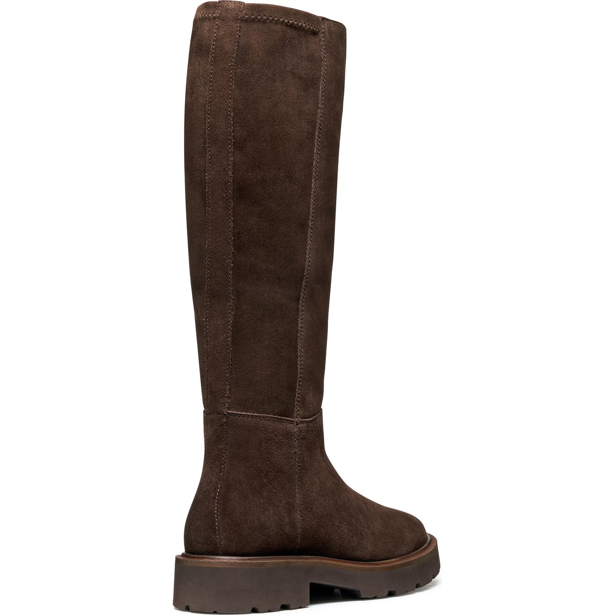 Bottes plates en cuir Norize marron foncé, GEOX