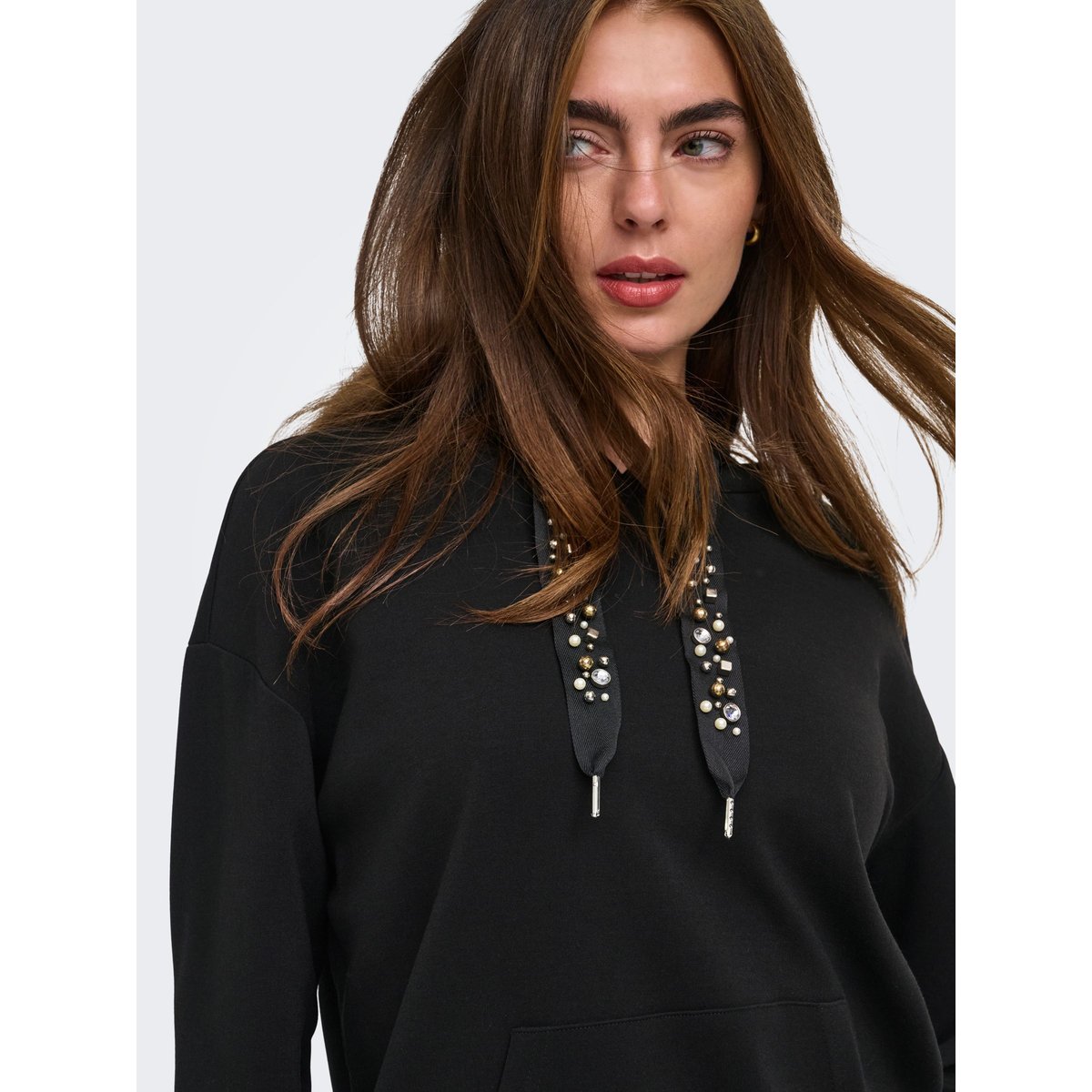 Sweat À Capuche black 1, ONLY