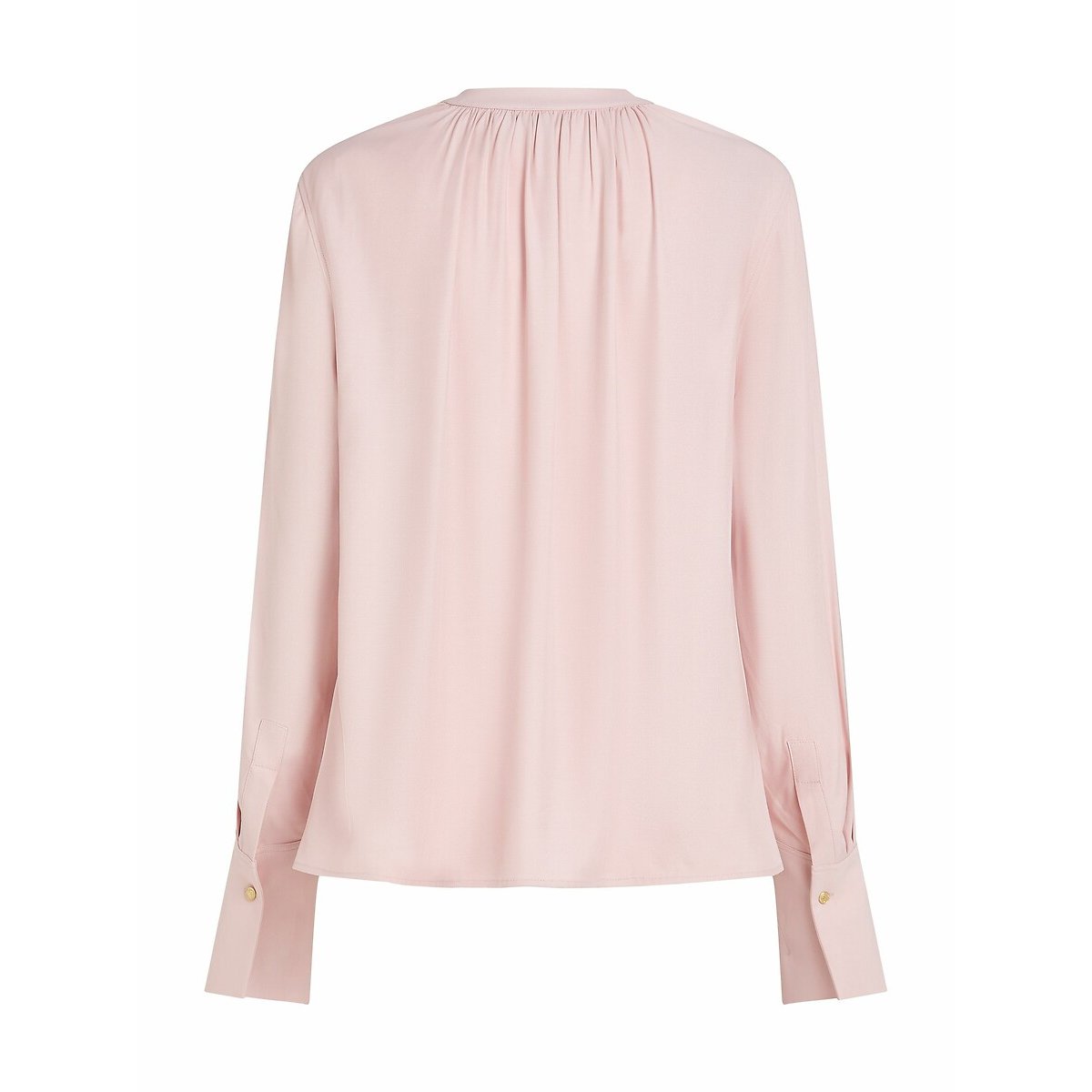 Blouse col V à manches longues rose, TOMMY HILFIGER