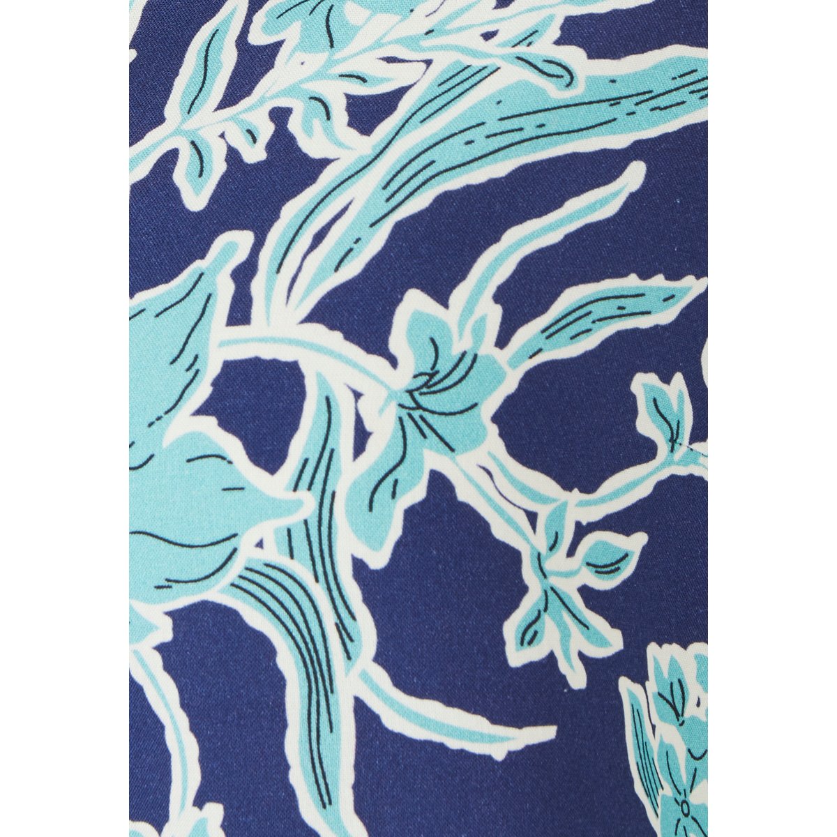 Tunique base volantée fleurie bleu marine fleuri, DAMART