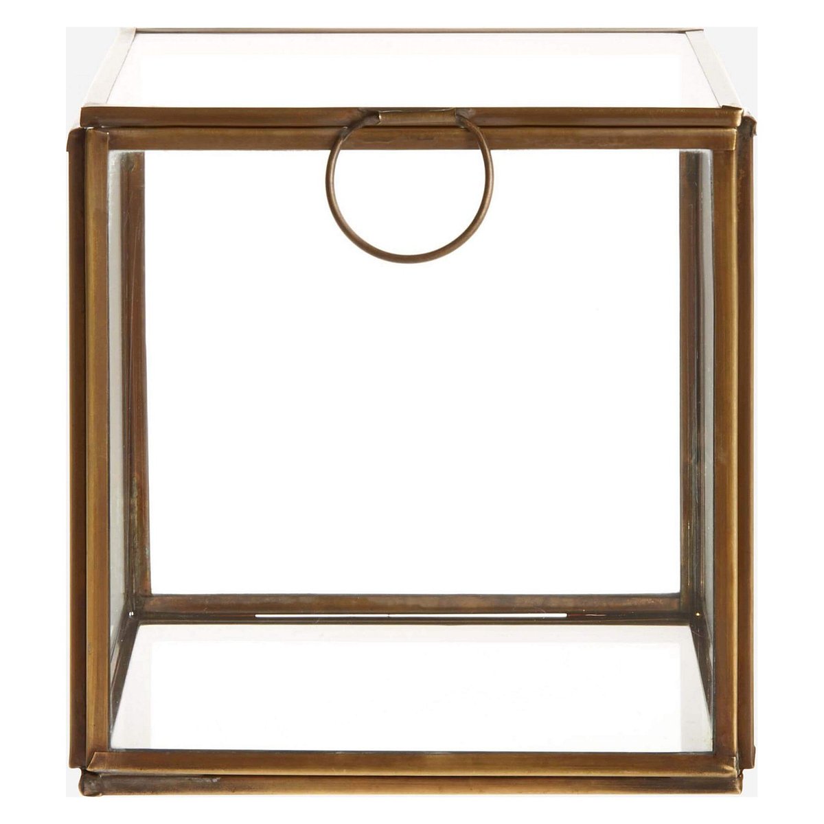 Boîte verre ELISABETH doré, HABITAT