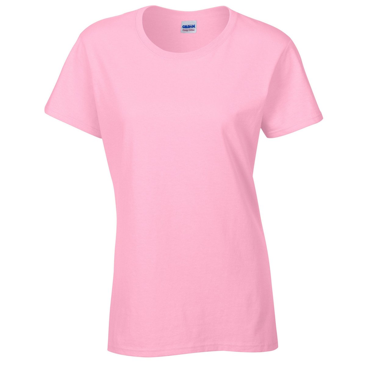 T-shirt uni manches courtes HEAVY COTTON rose clair, GILDAN