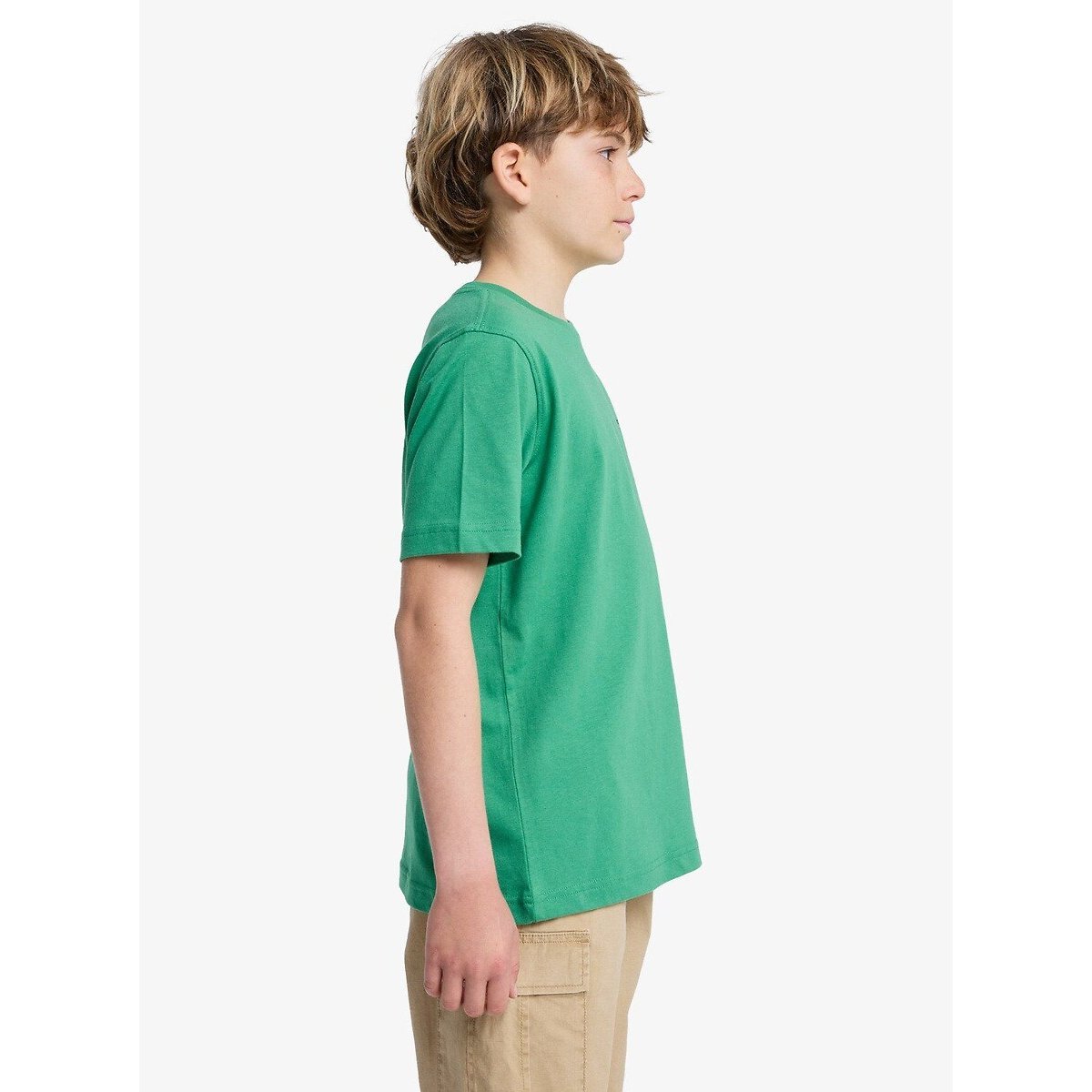 T-shirt manches courtes, imprimé devant et dos vert, QUIKSILVER