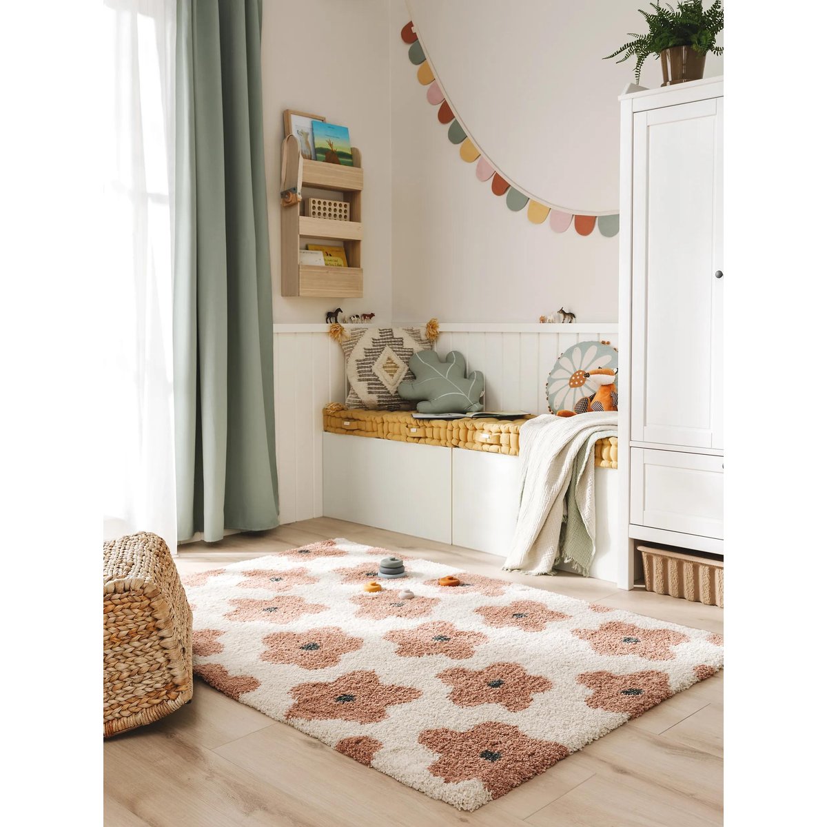Tapis enfant GOBI rose, BENUTA
