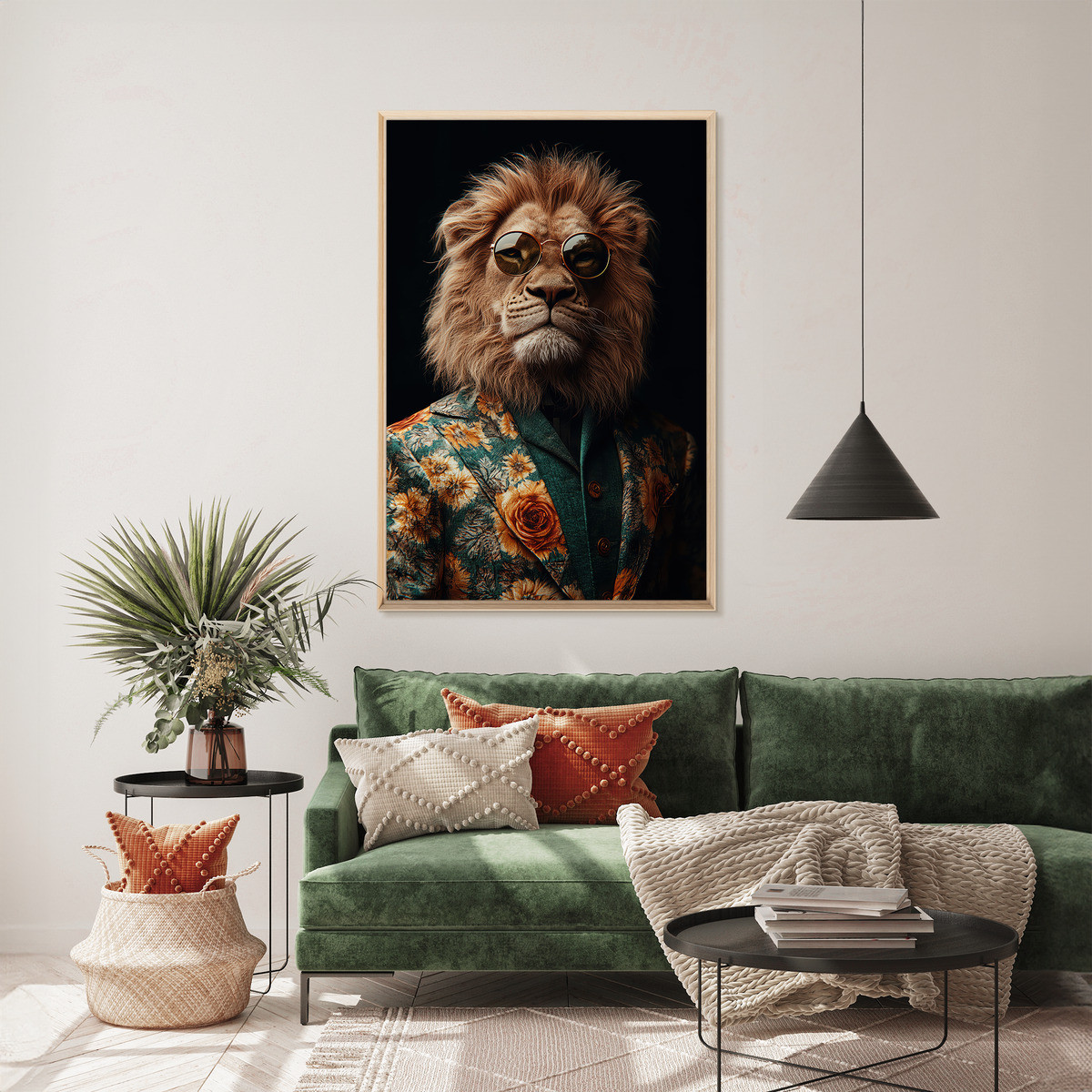 Tableau Mural Encadré Lion Stylé ANIMAUX HUMANISÉS tableaux encadrés, CEANOTHE