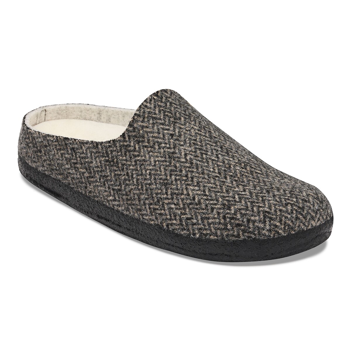 Pantofole foderate Amsterdam grigio, BIRKENSTOCK