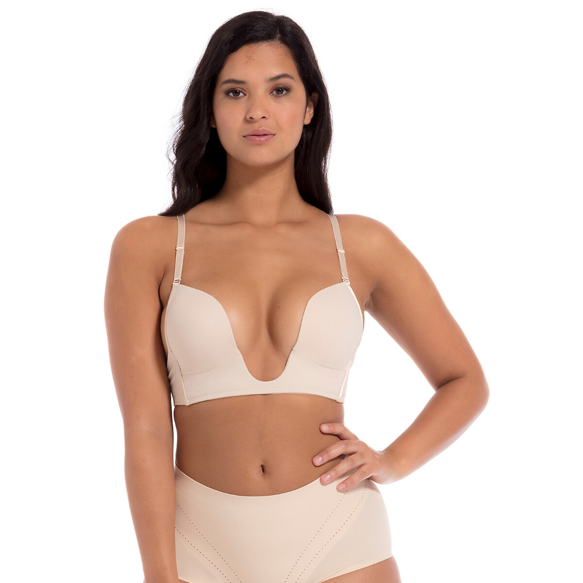 Soutien-gorge bandeau plongeant peau, MAGIC BODYFASHION