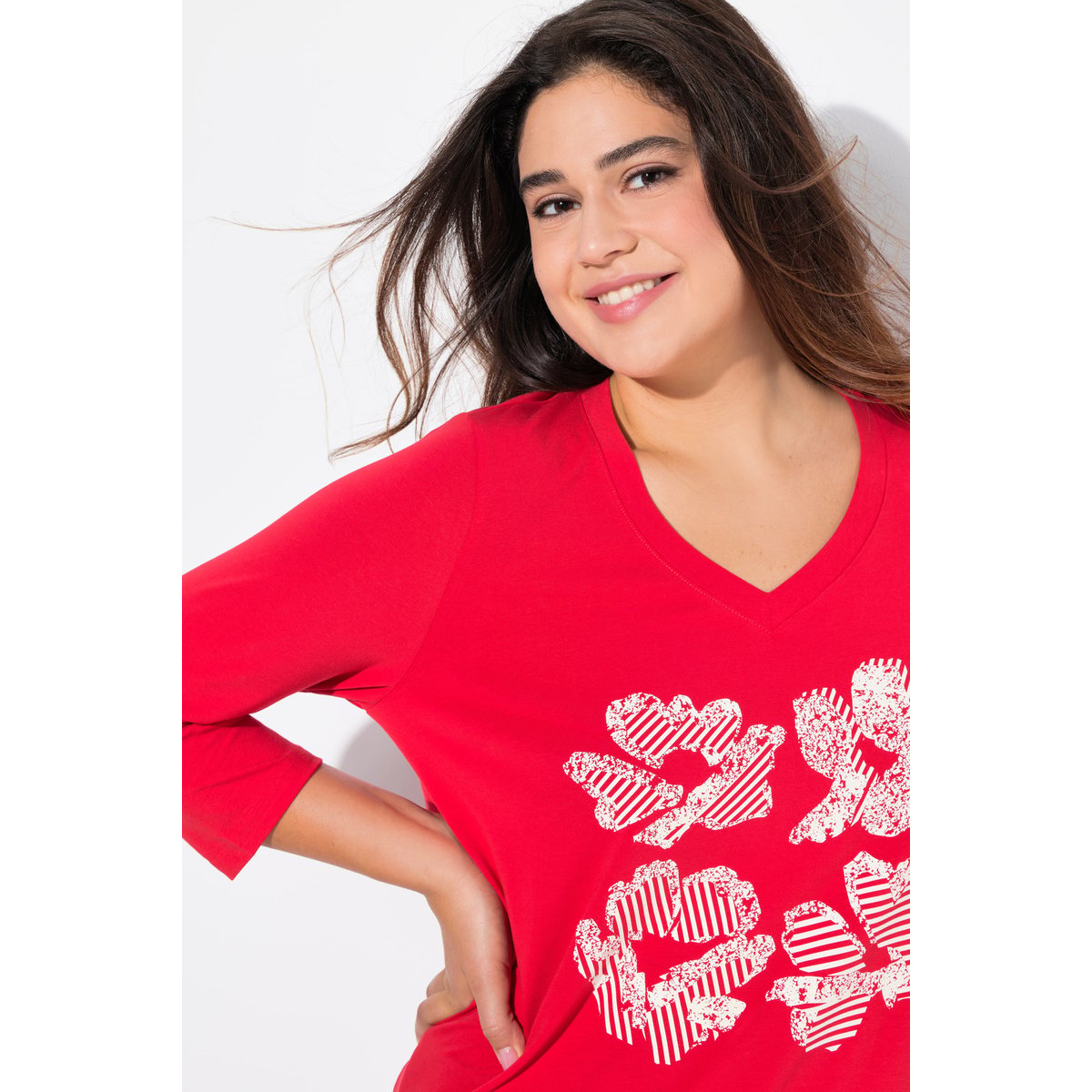 T-shirt à fleurs Classic litchi, ULLA POPKEN
