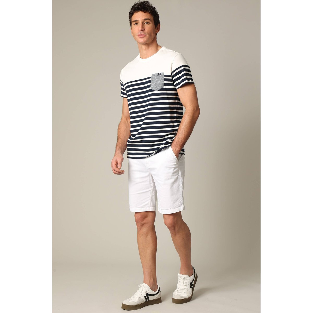 T-shirt lifesyle en coton DIXON natural, DEELUXE