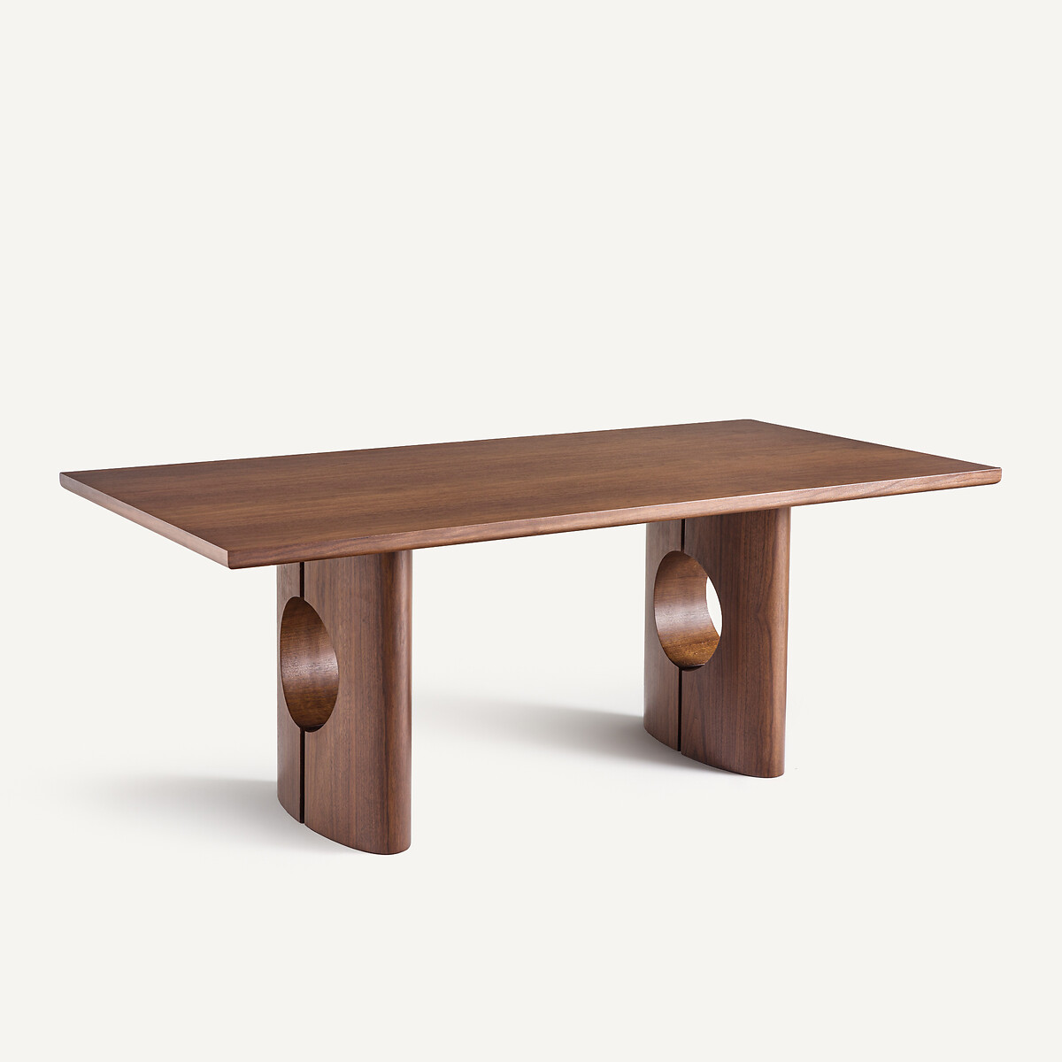 Plateau de table rectangulaire en plaqué noyer, longueur 200 cm, RECTO noyer, AM.PM