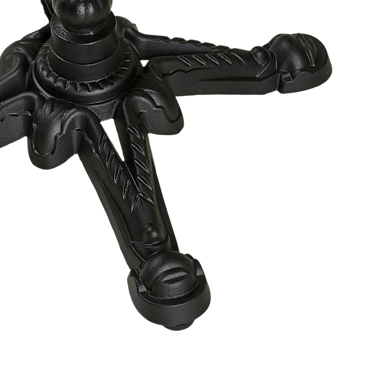 Table bistrot carrée effet marbre gris pied fonte 60 cm TORANO gris foncé, PIER IMPORT