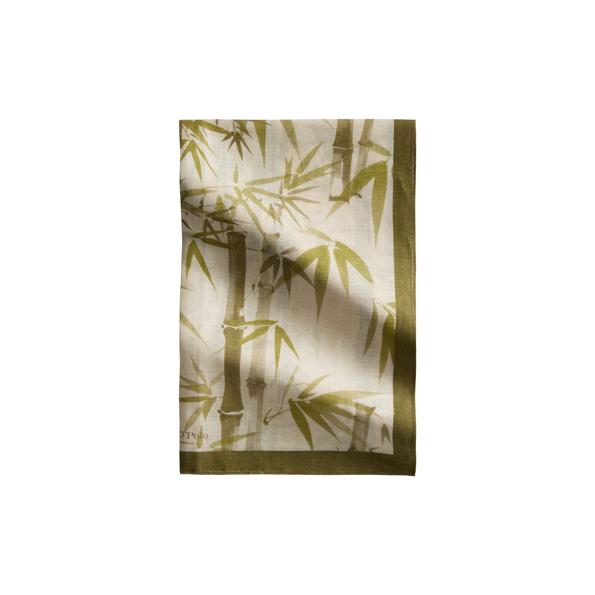 Foulard imprimé en lin et en coton bio gris, MARC O'POLO