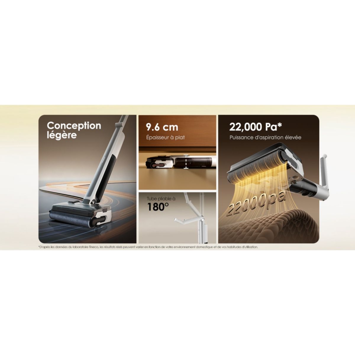 Aspirateur laveur pliable Floor One I7 Fold Premium couleur unique, TINECO