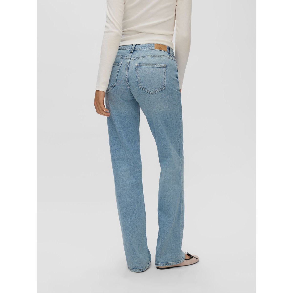 Jean À Coupe Large light blue denim 1, VERO MODA