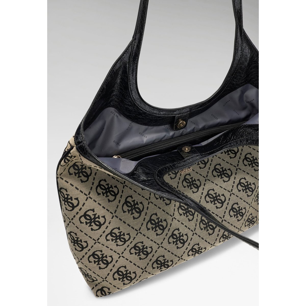 Sac Shopper Samantha noir multi, GUESS