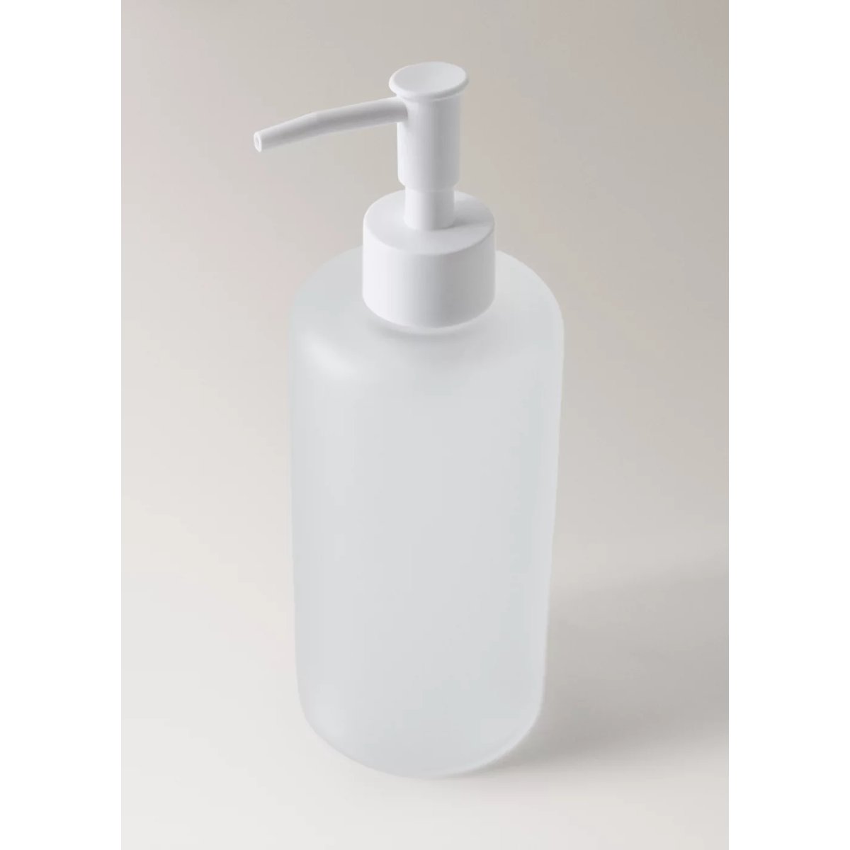 Distributeur de savon en verre dépoli blanc, MANGO HOME