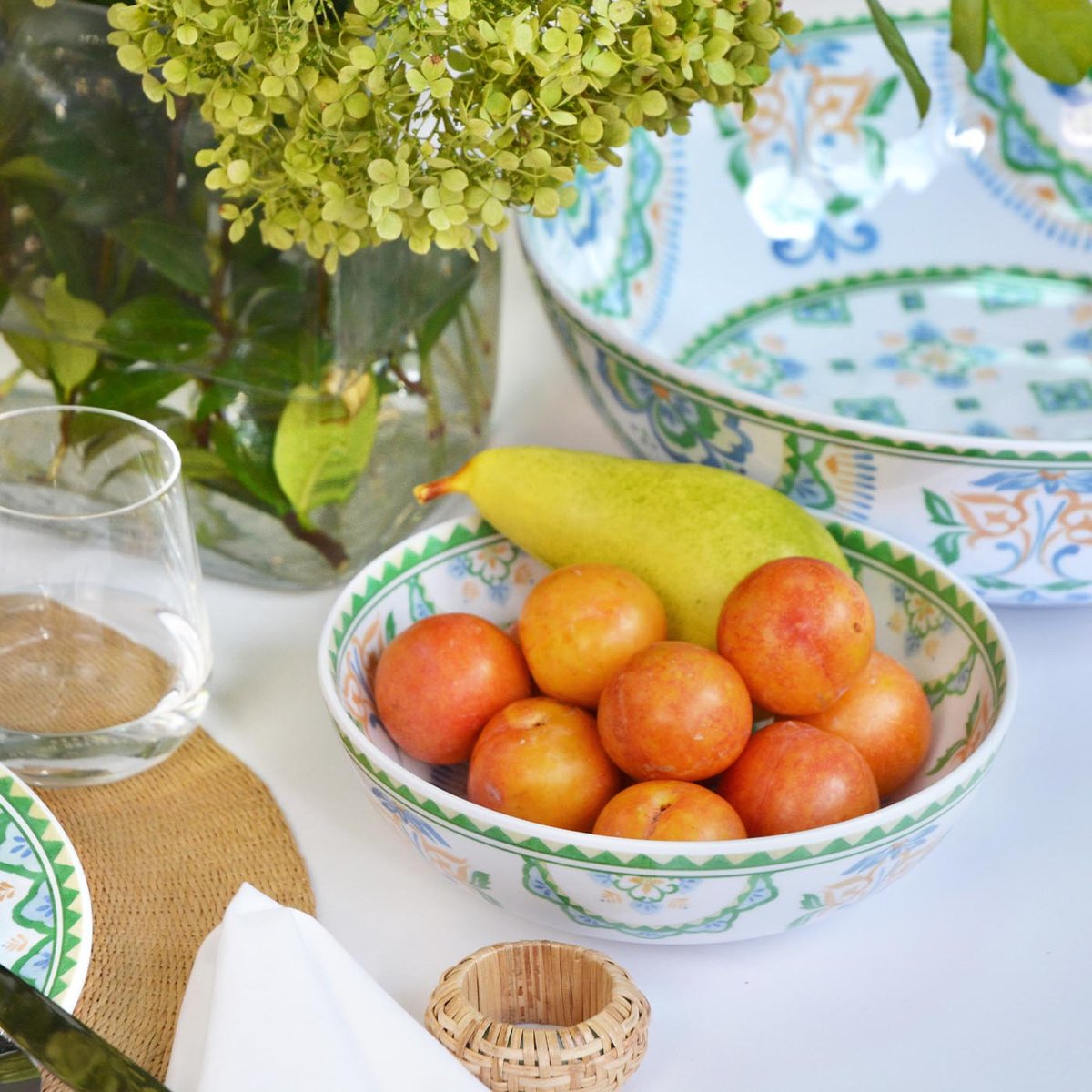 Grande assiette creuse Evora 19 cm autres, LES JARDINS DE LA COMTESSE