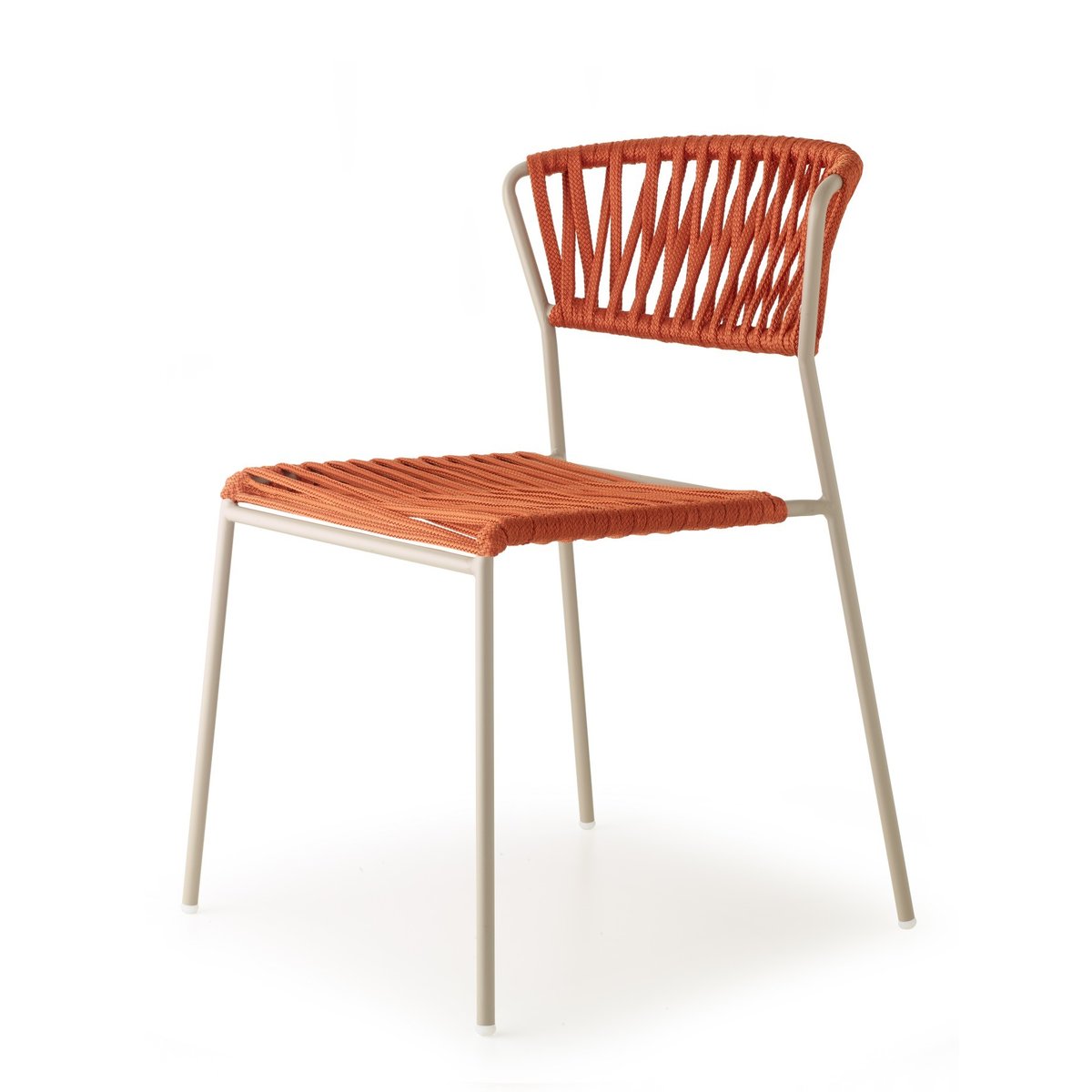 Chaise de jardin empilable en polyester (lot de 2), LISA FILO orange, SCAB DESIGN