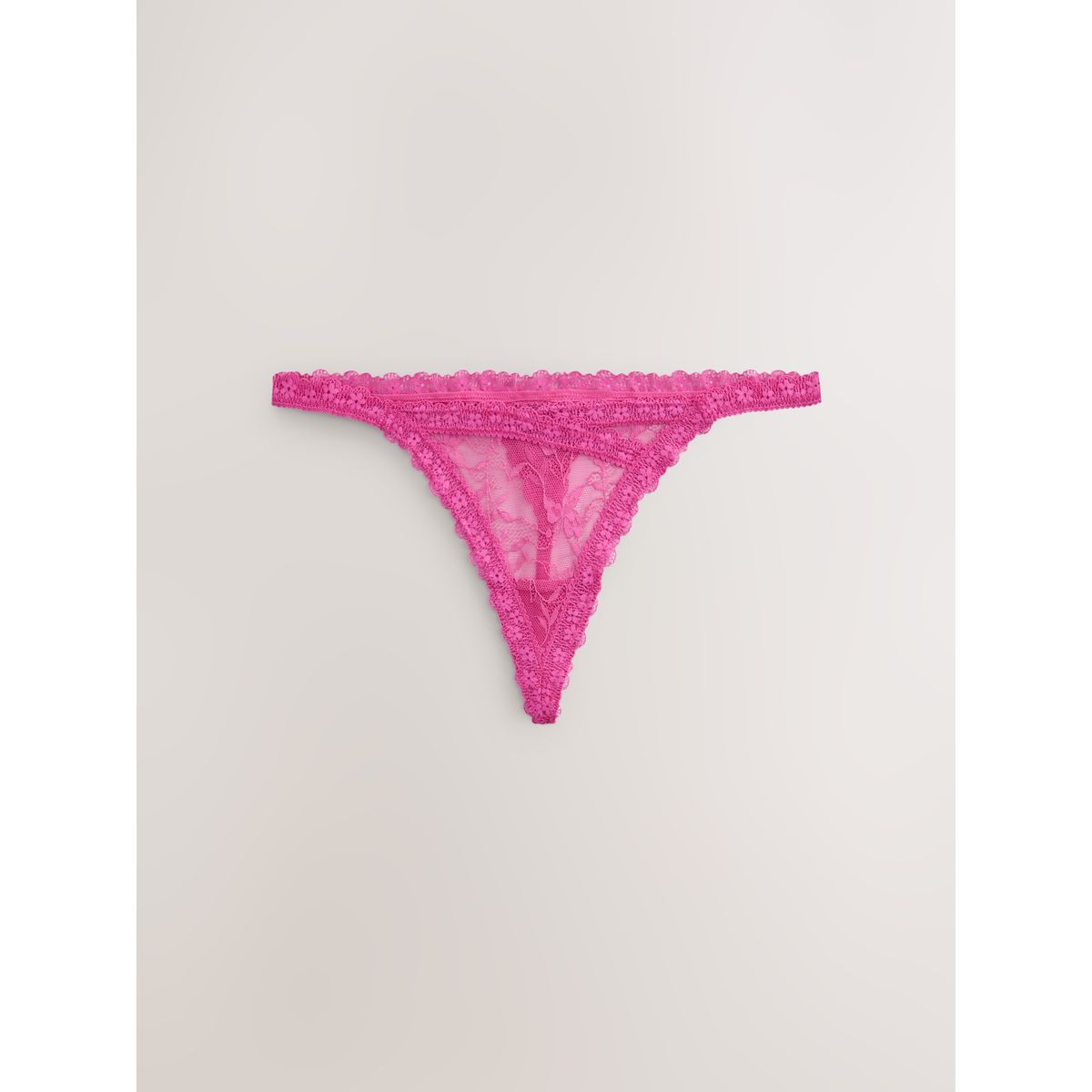 Culotte en maille et dentelle, lot de 3 rose/blanc, NEXT