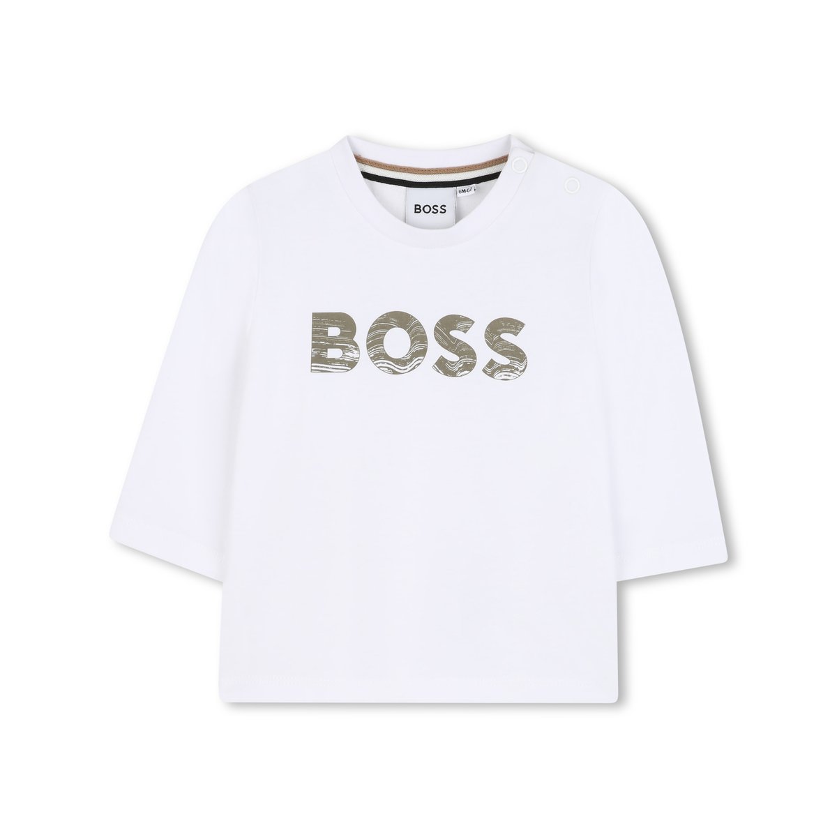 T-shirts à manches longues blanc, BOSS KIDSWEAR