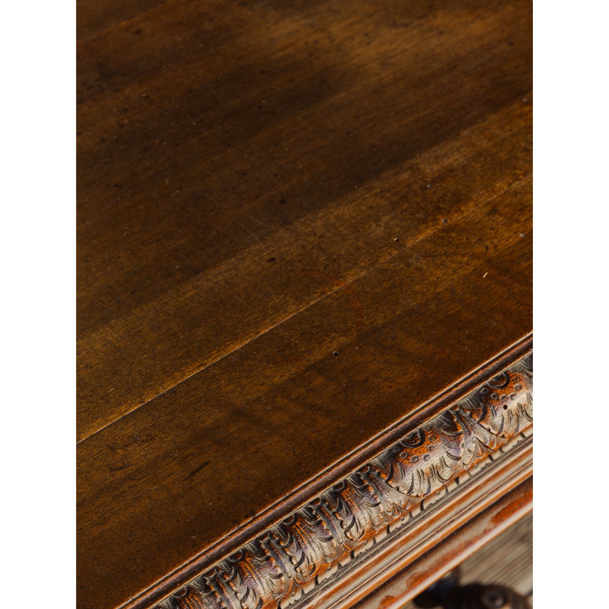 Table d'appoint en bois Francine N°1674 - Bon état bois foncé, DEBONGOUT