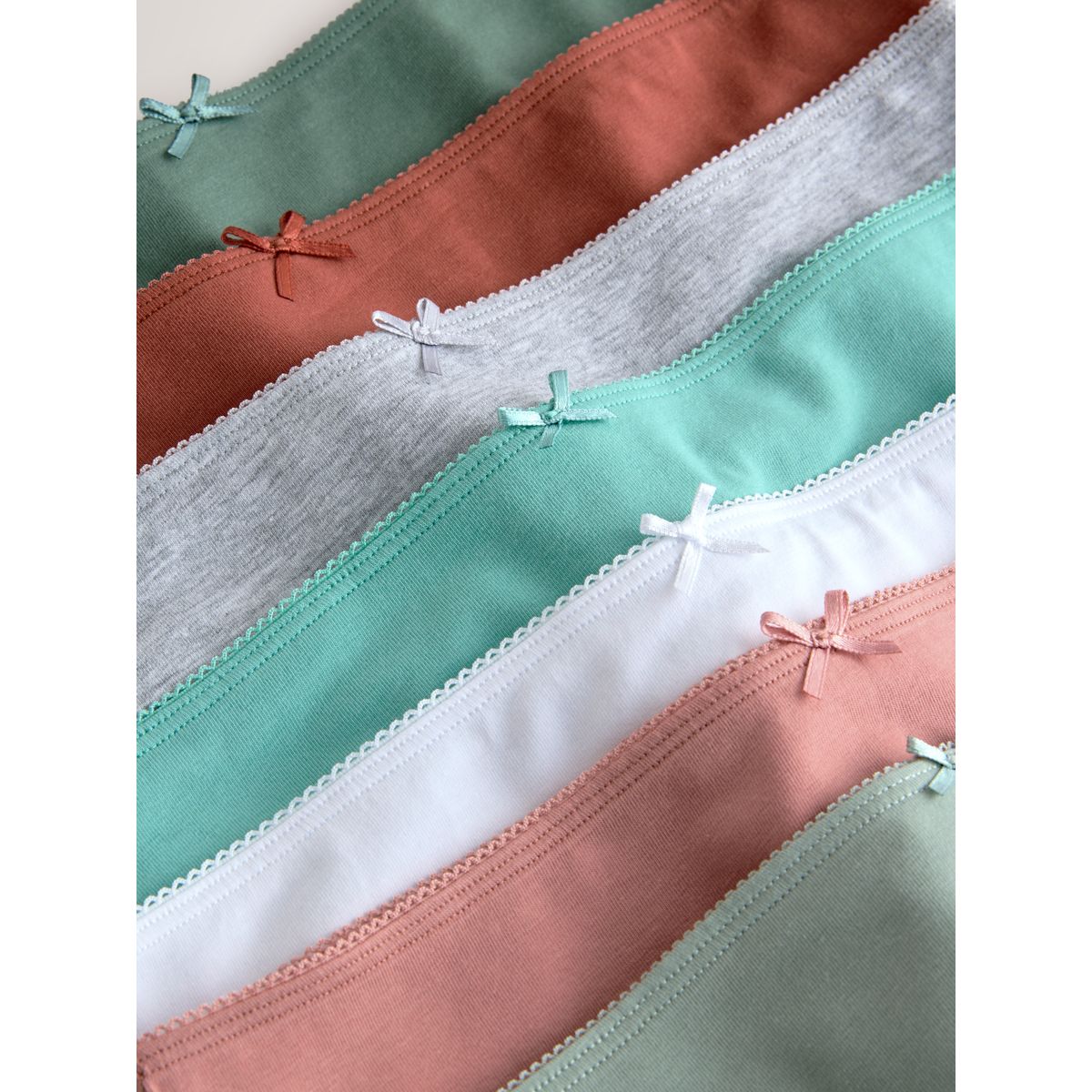 Culotte en coton majoritaire, lot de 7 vert/bleu, NEXT