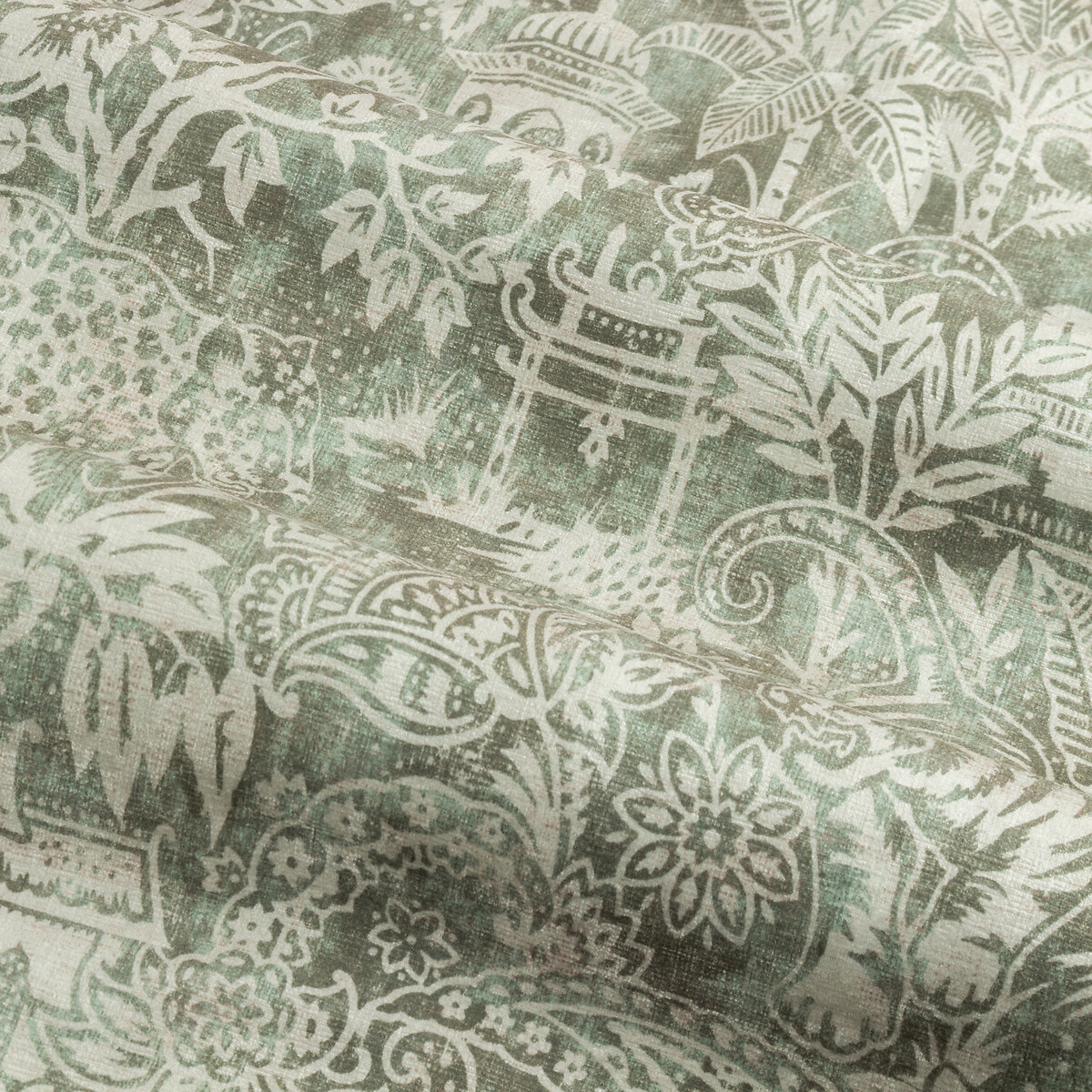Bengal Eyelet Curtains sage, WYLDER