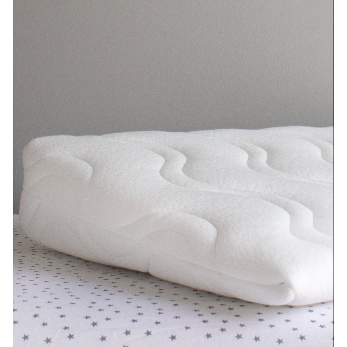 Plan incliné anti-reflux pour lit bébé ALOE R blanc, KADOLIS