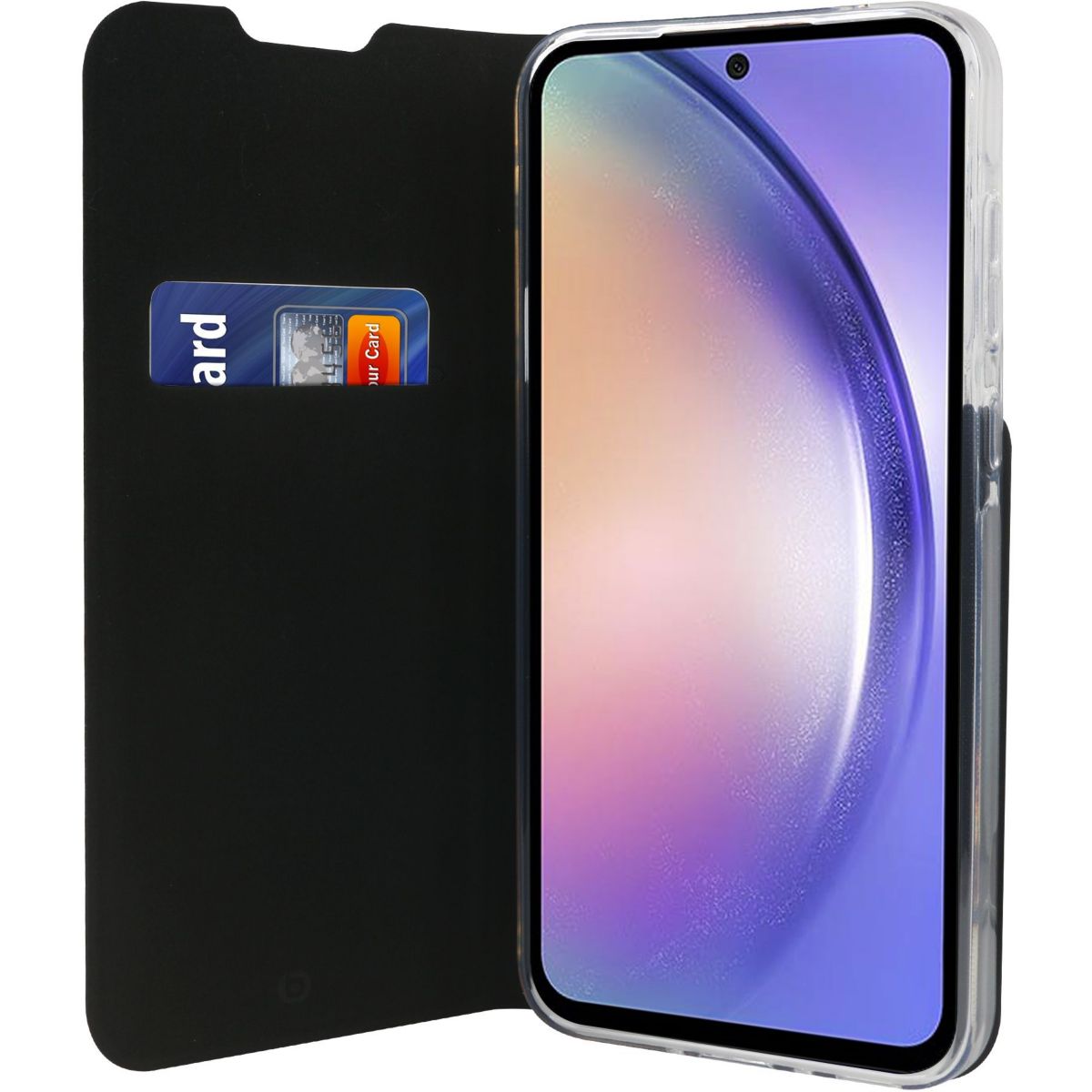 Etui Samsung A55 Folio Noir couleur unique, ESSENTIEL B