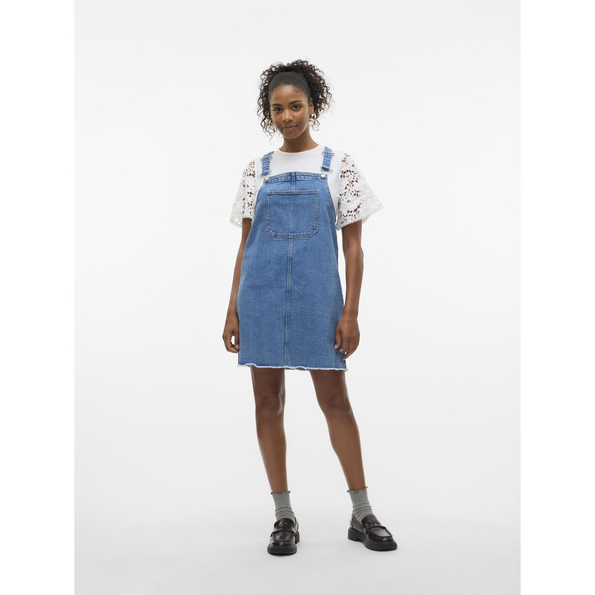 Robe En Denim medium blue denim, VERO MODA