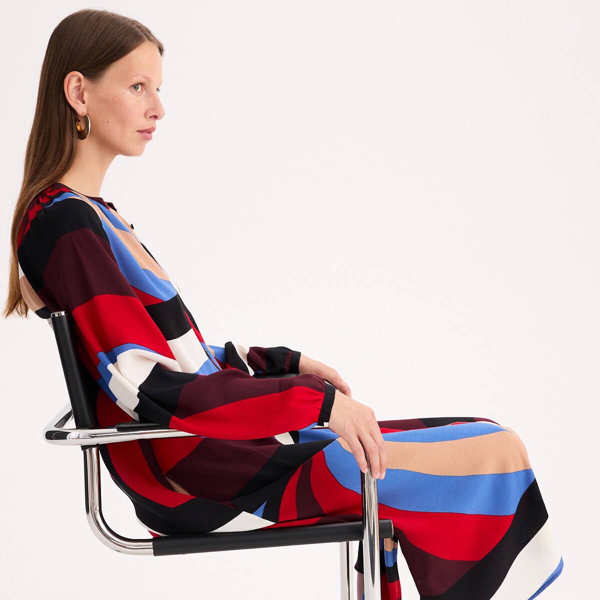 Graphic Print Shift Dress multi-coloured, ANNE WEYBURN