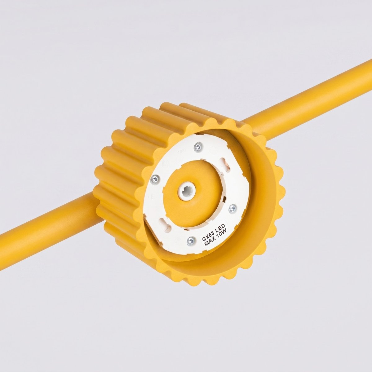 Lustre Aluminium Jaune Gx53 4 AURA jaune, EDEN
