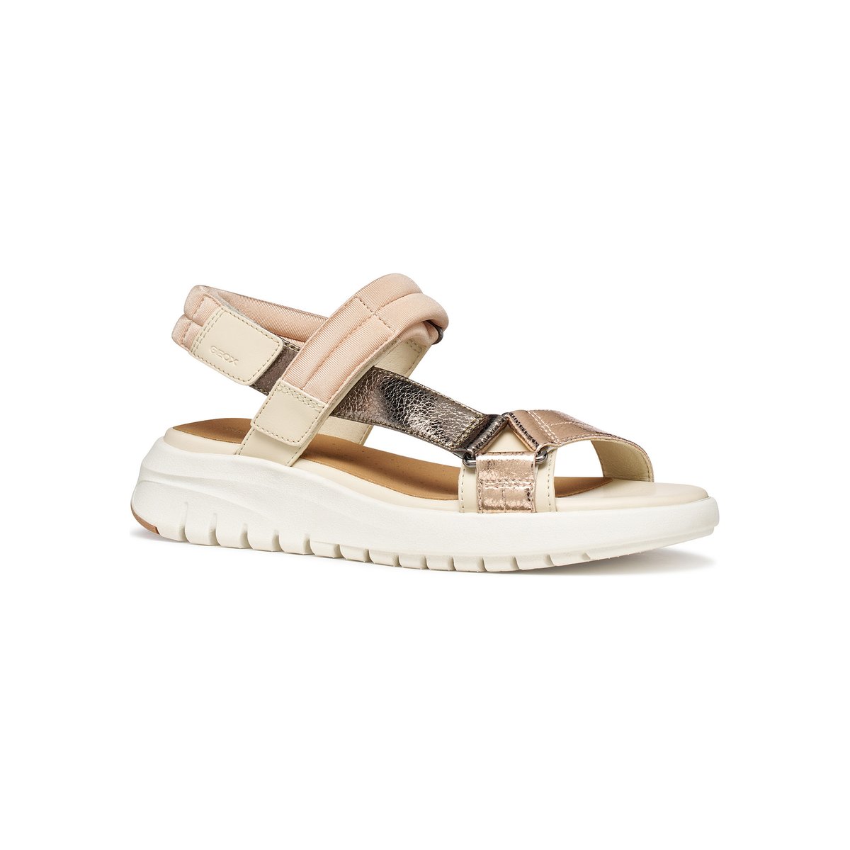 Sandales  D FLEXTRIDE S blanc cassé/beige foncé, GEOX