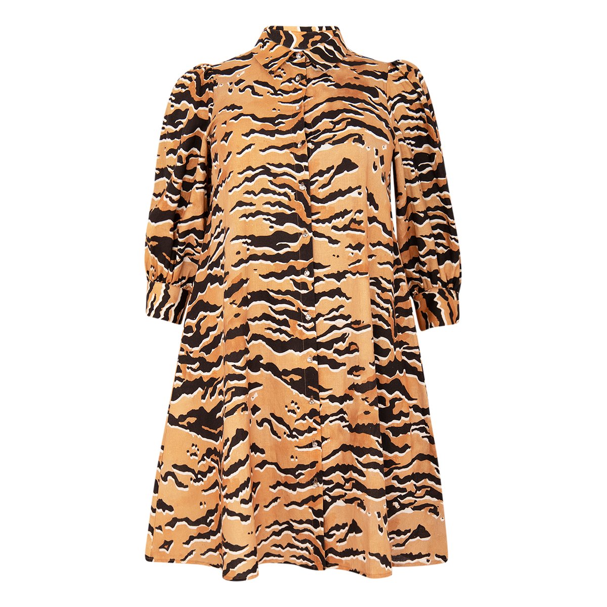 Robe imprimé / imprimée animal écru, YOEK