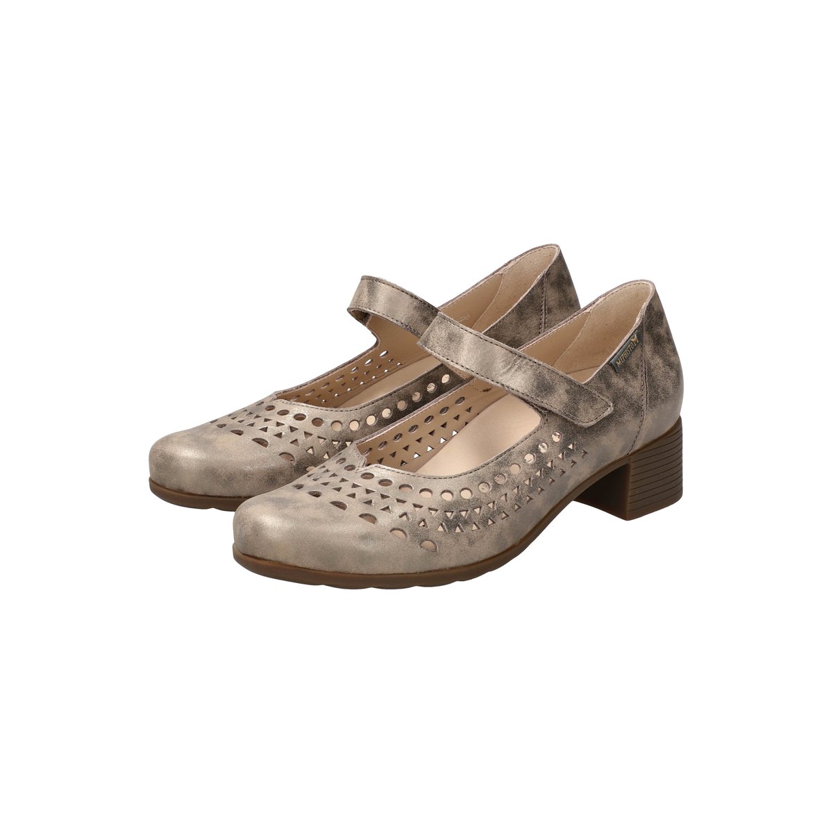 Ballerines en cuir GILIA PERF taupe foncé 5142, MEPHISTO