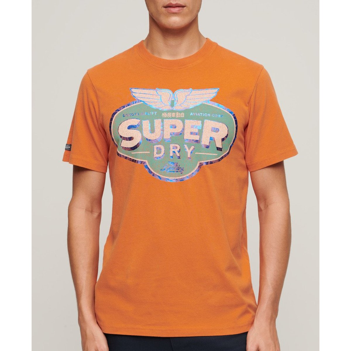 T-shirt Gasoline Workwear rouille orange denim co, SUPERDRY