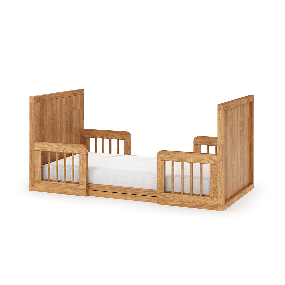Pack lit bébé évolutif Montessori avec matelas Bois massif MARLEY bois, AKITEN RETAIL