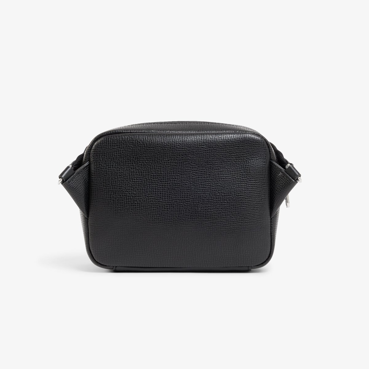 Mini sac reporter Ossian en cuir noir-000, LACOSTE