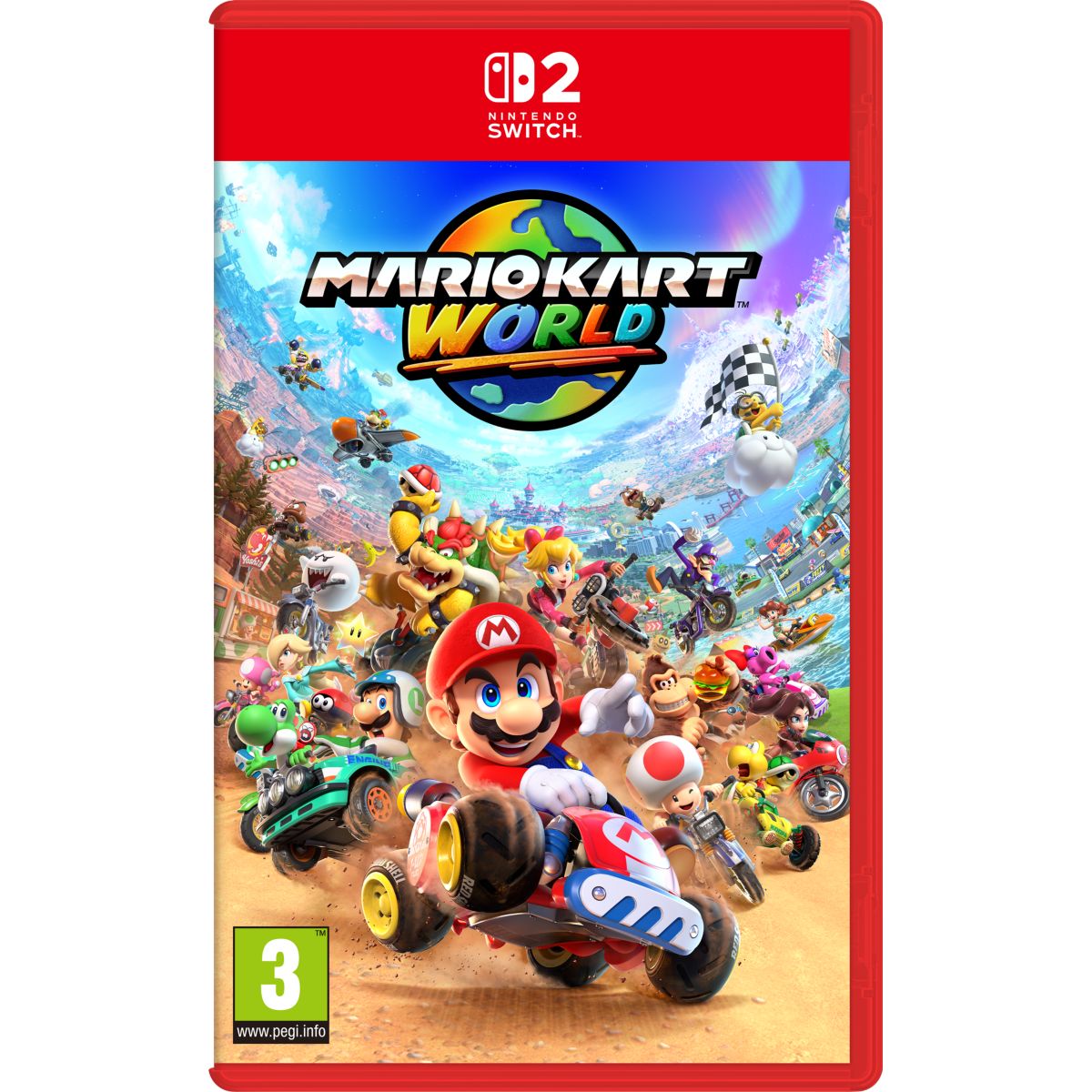 Jeu Switch 2 Mario Kart World couleur unique, NINTENDO